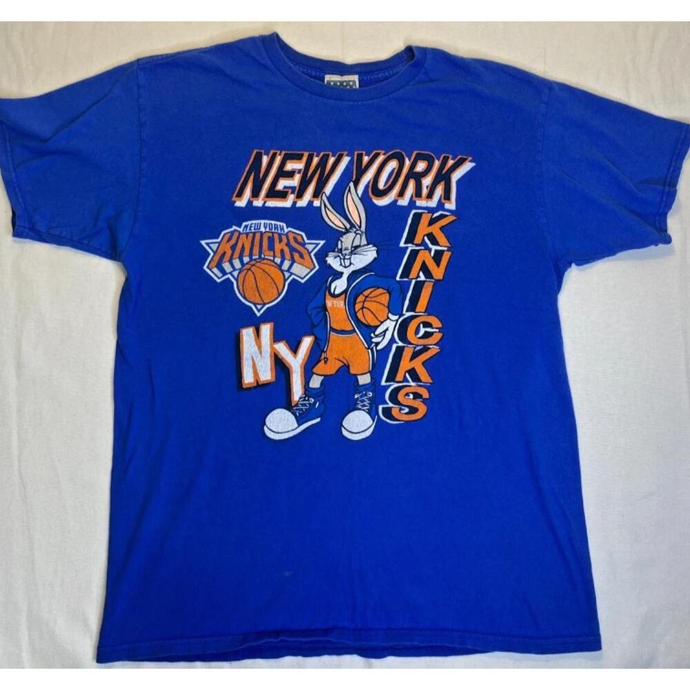 Junk Food Ny Knicks Bugs Bunny Blue Tshirt Medium